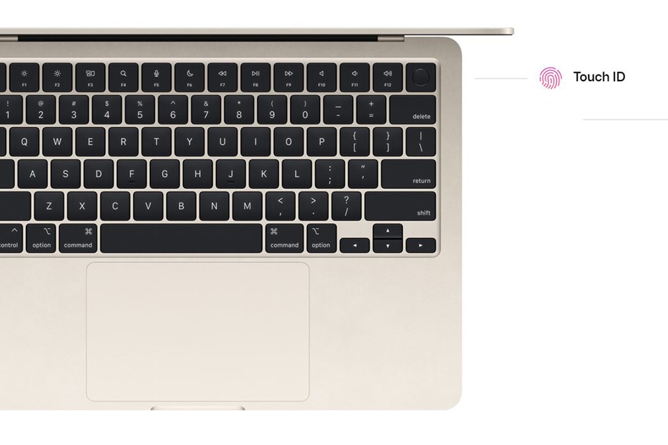 MacBook Air M2 - Truy cập siêu tốc nhờ Touch ID