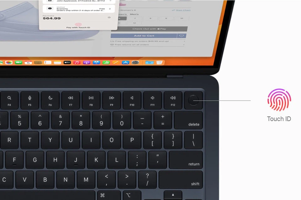 Bàn phím MacBook Air 15 inch M2 2023