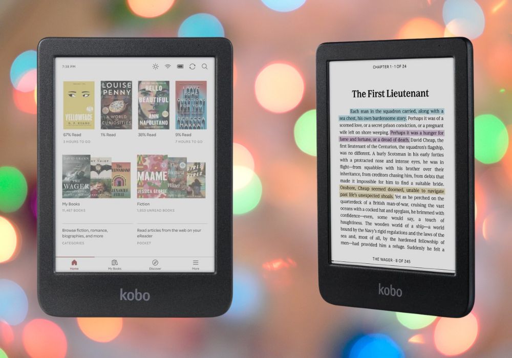 Kobo Clara Colour màn hình màu nhẹ pin lâu