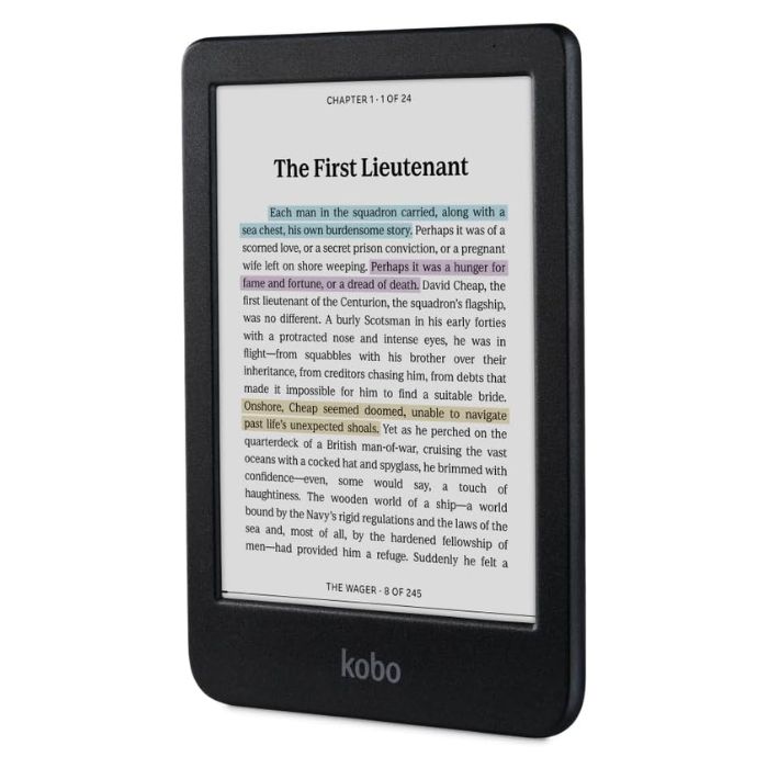Kobo Clara Colour Đọc sách theo cách hoàn toàn mới, màn hình màu 6inch Kaleido, 300ppi, chống nước, Audiobook - Ảnh 5