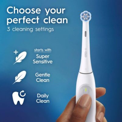 Bàn chải đánh răng Oral-B iO2 – Công nghệ AI làm sạch thông minh, bảo vệ nướu nhạy cảm