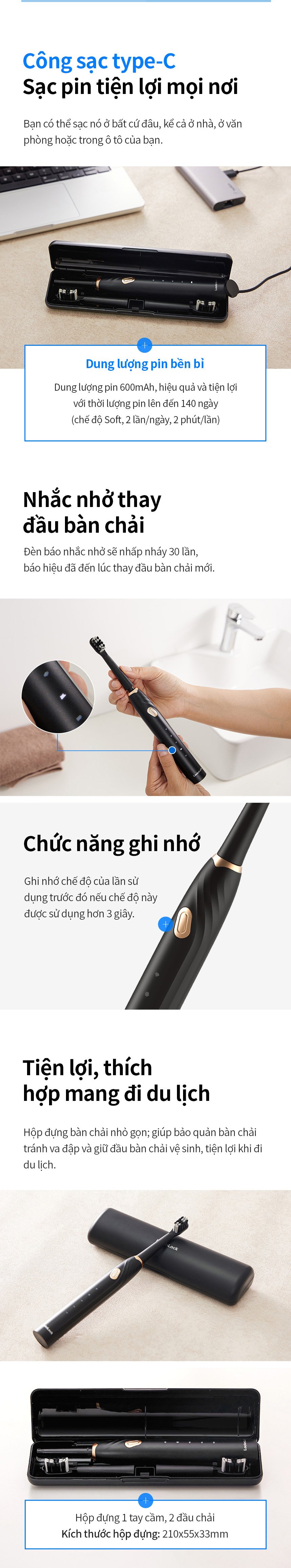 Bàn Chải Đánh Răng LocknLock - hộp đựng phụ kiện bàn chải